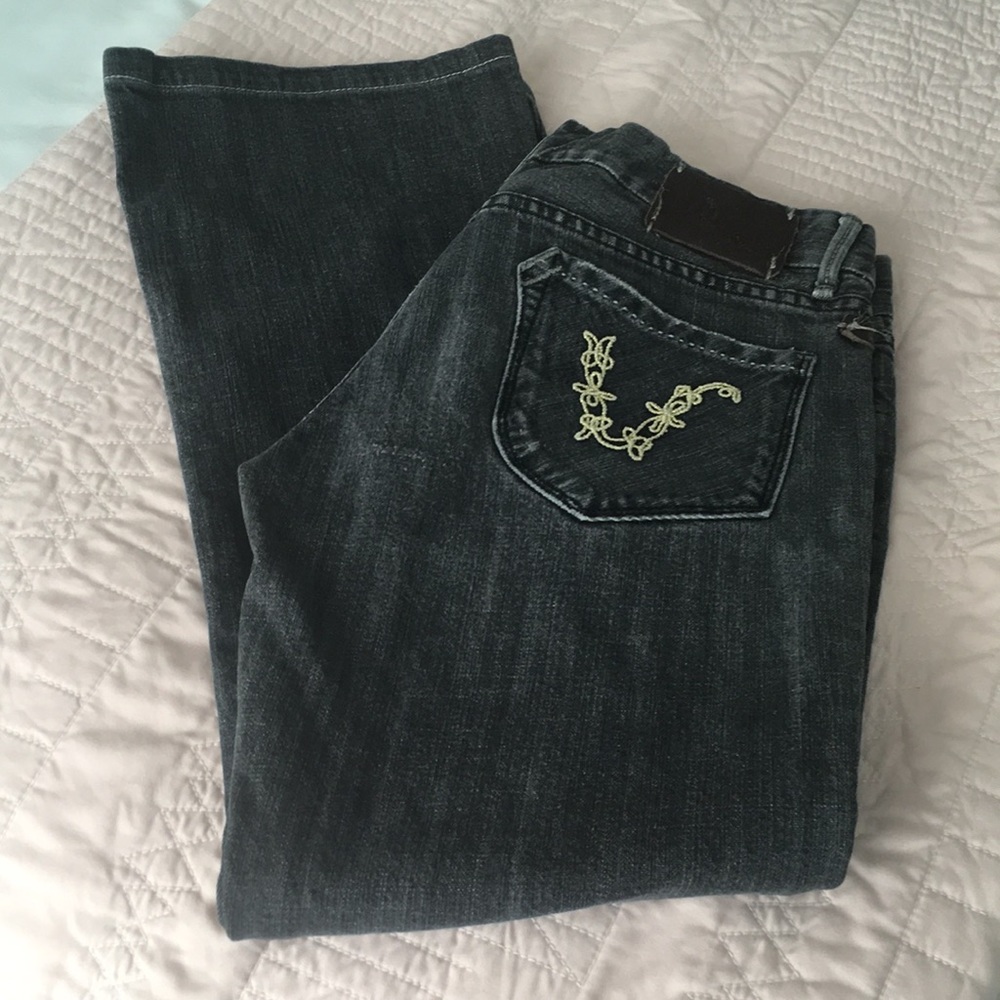 Vigoss Jeans Gray Flared Leg Wisked Size 31/28